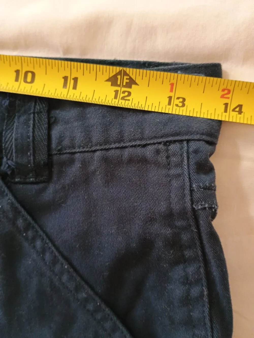 Set of 2 Boy 14 Shorts 4 Pockets 100% Cotton Dark Blue Cargo & Beige Chino Comfy